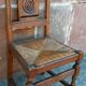4 Basque oak chairs