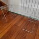 Glass and chrome coffee table