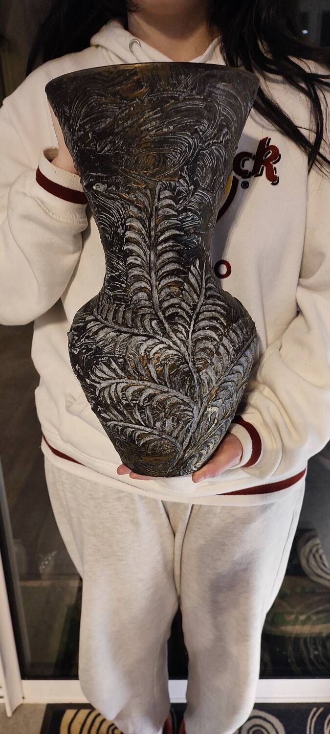 Large Fady Vallauris ceramic vase