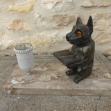 Lampe de table art déco dog