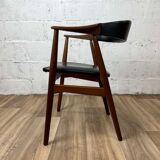 Vintage Scandinavian teak armchair model 213 by Th Harlev for Farstrup Møbler, 60s