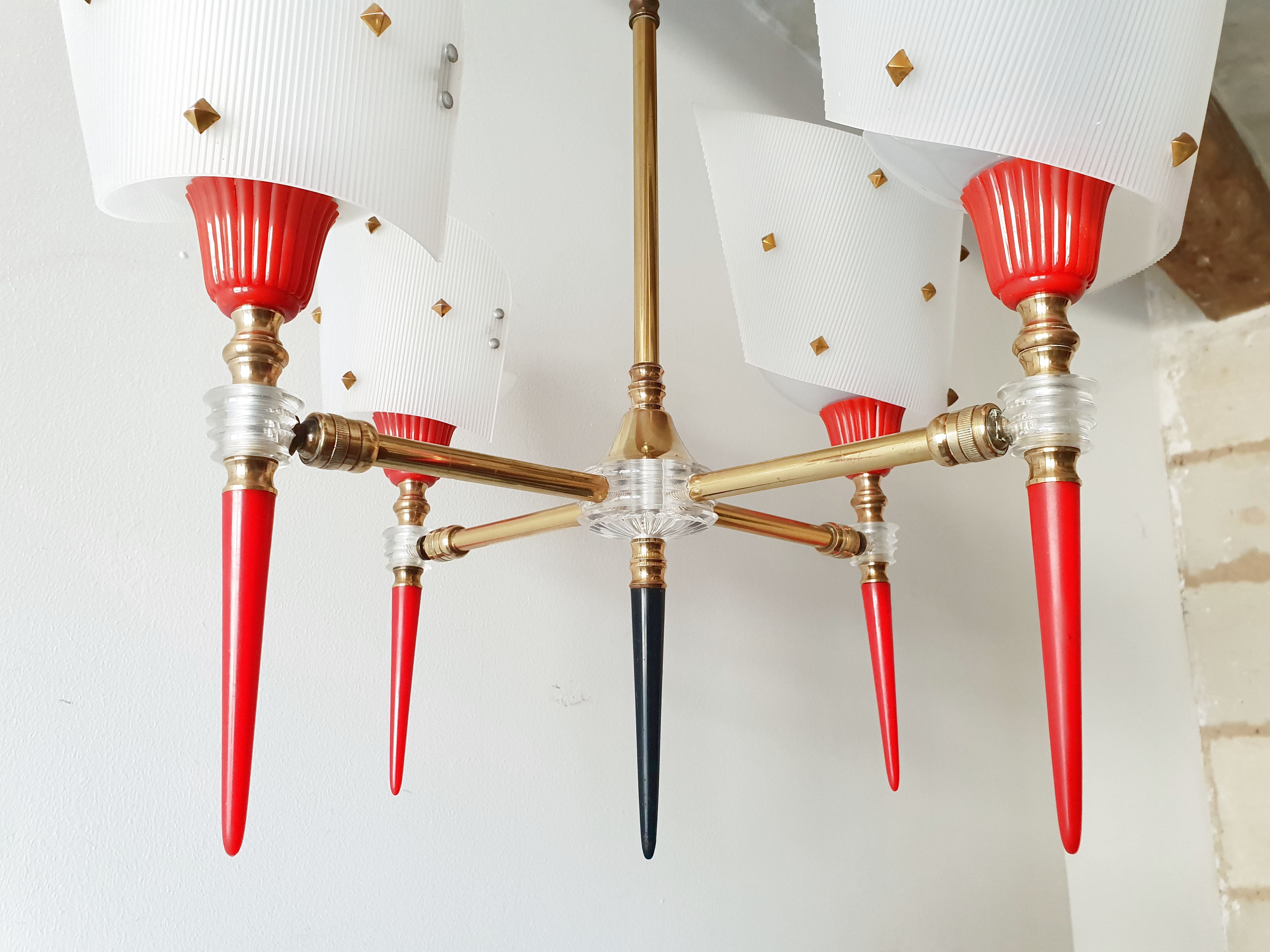 Vintage hanging with torches 1950