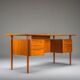 Danish teak desk by Peter Lovig Nielsen for Hedensted Mobelfabrik, 1974