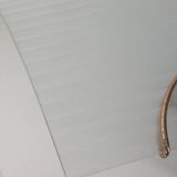 Pair of vintage 80s wall lamps in decorated glass Italian design