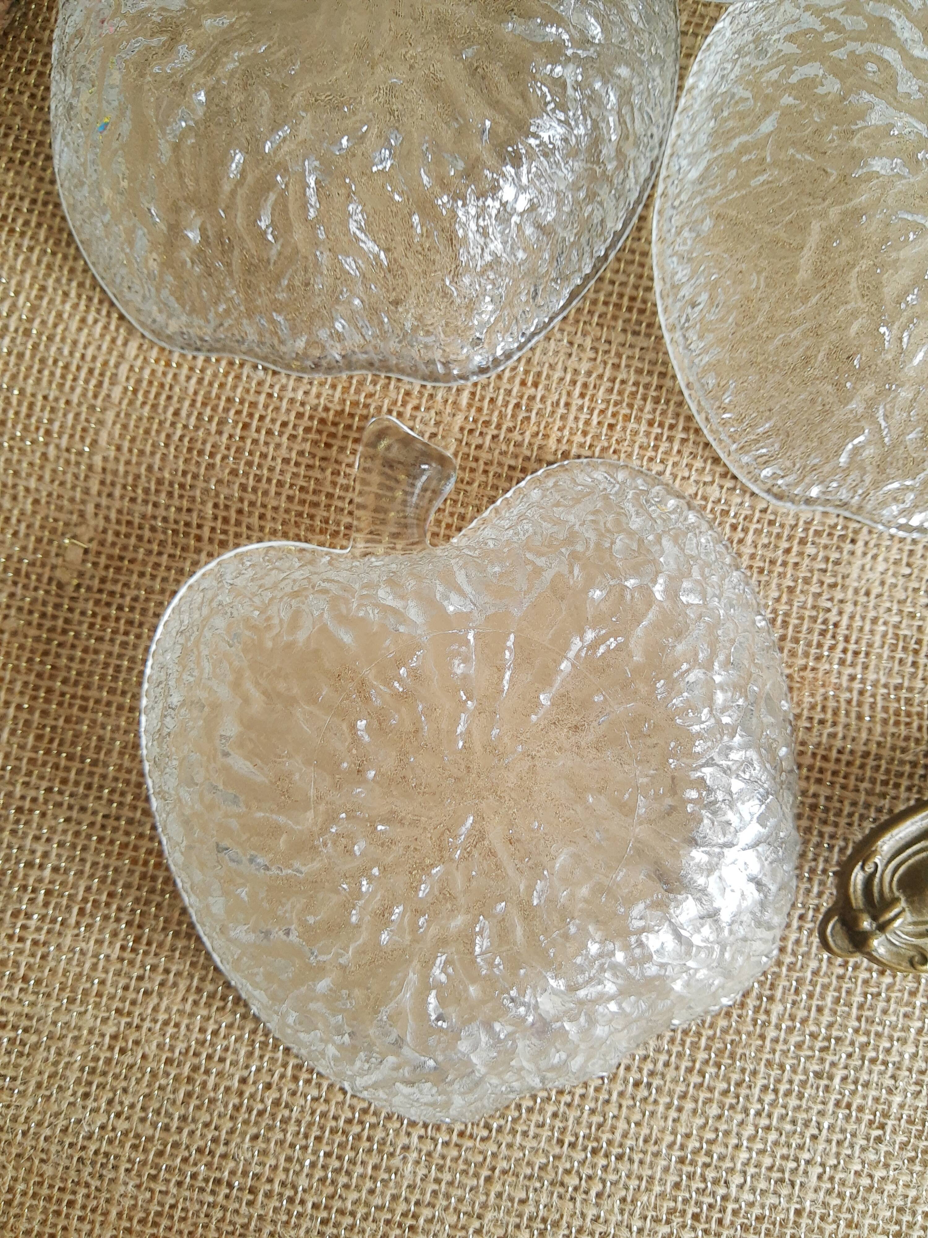 Apple-shaped dessert service - vintage