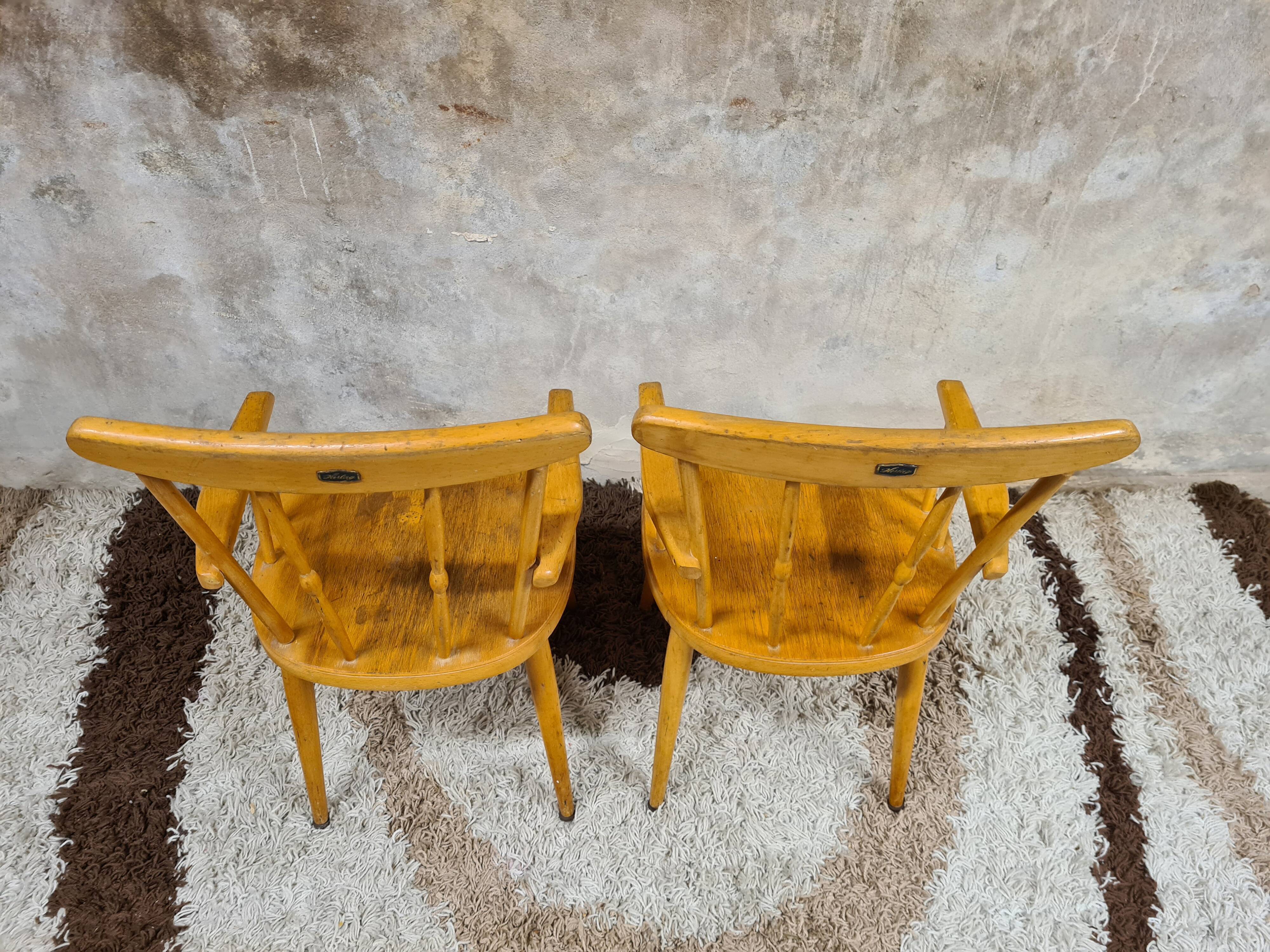 Pair of wooden armchair child Herlag