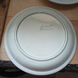 3 old Sarreguemines flat plates
