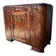 Buffet bas art déco noyer et marbre