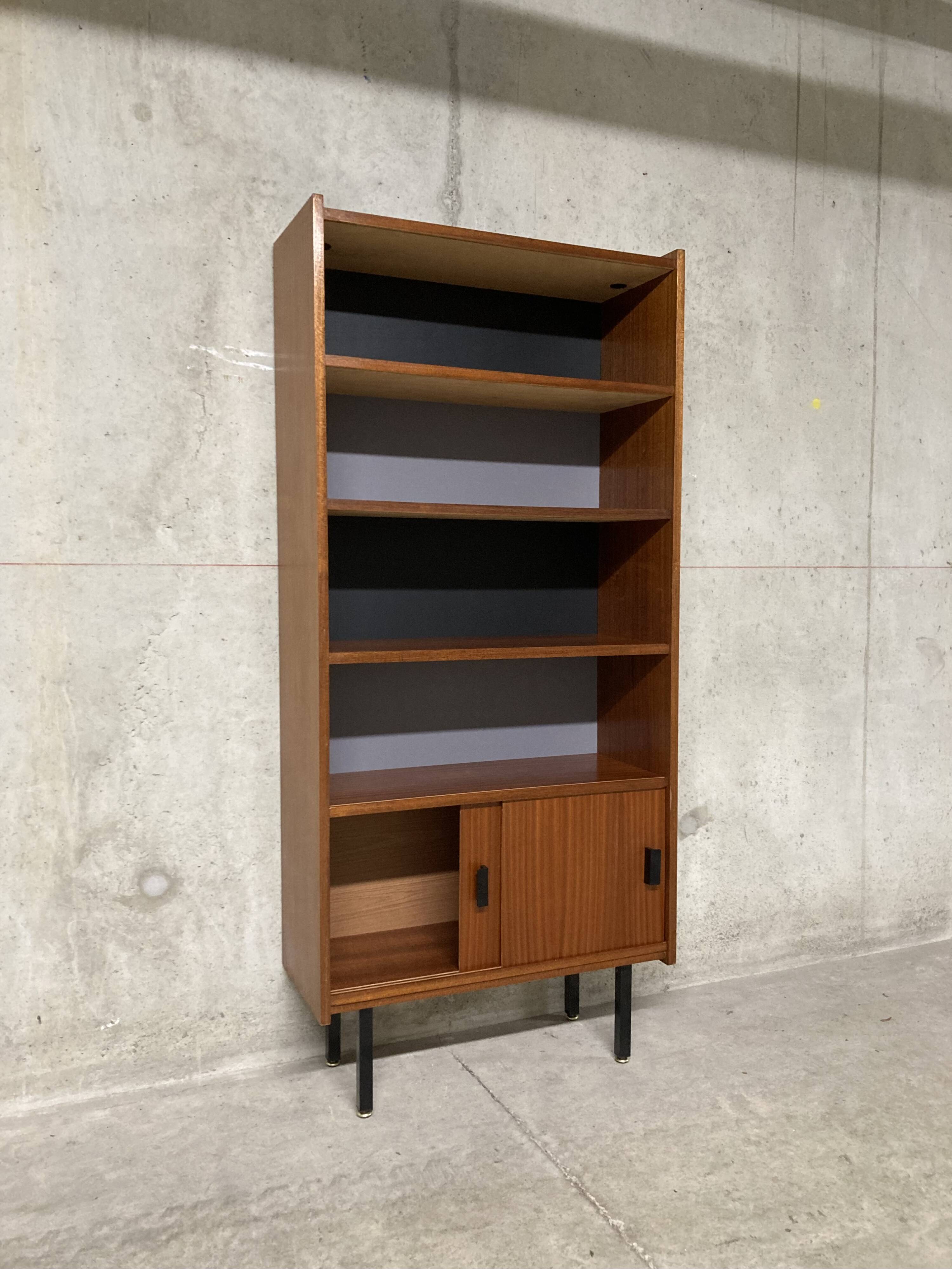 Vintage 60s modernist display cabinet bookcase