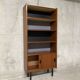 Vintage 60s modernist display cabinet bookcase