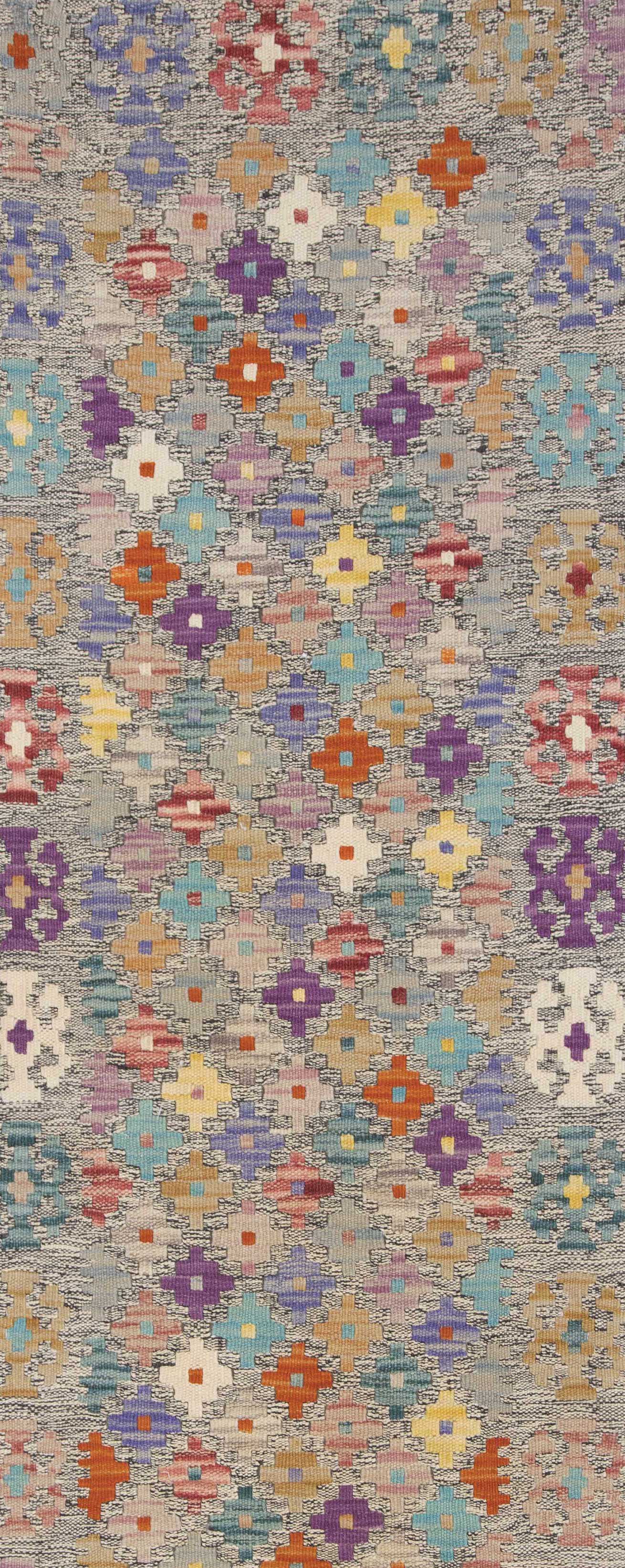 Afghan Pashtun kilim corridor 192 x 57 cm