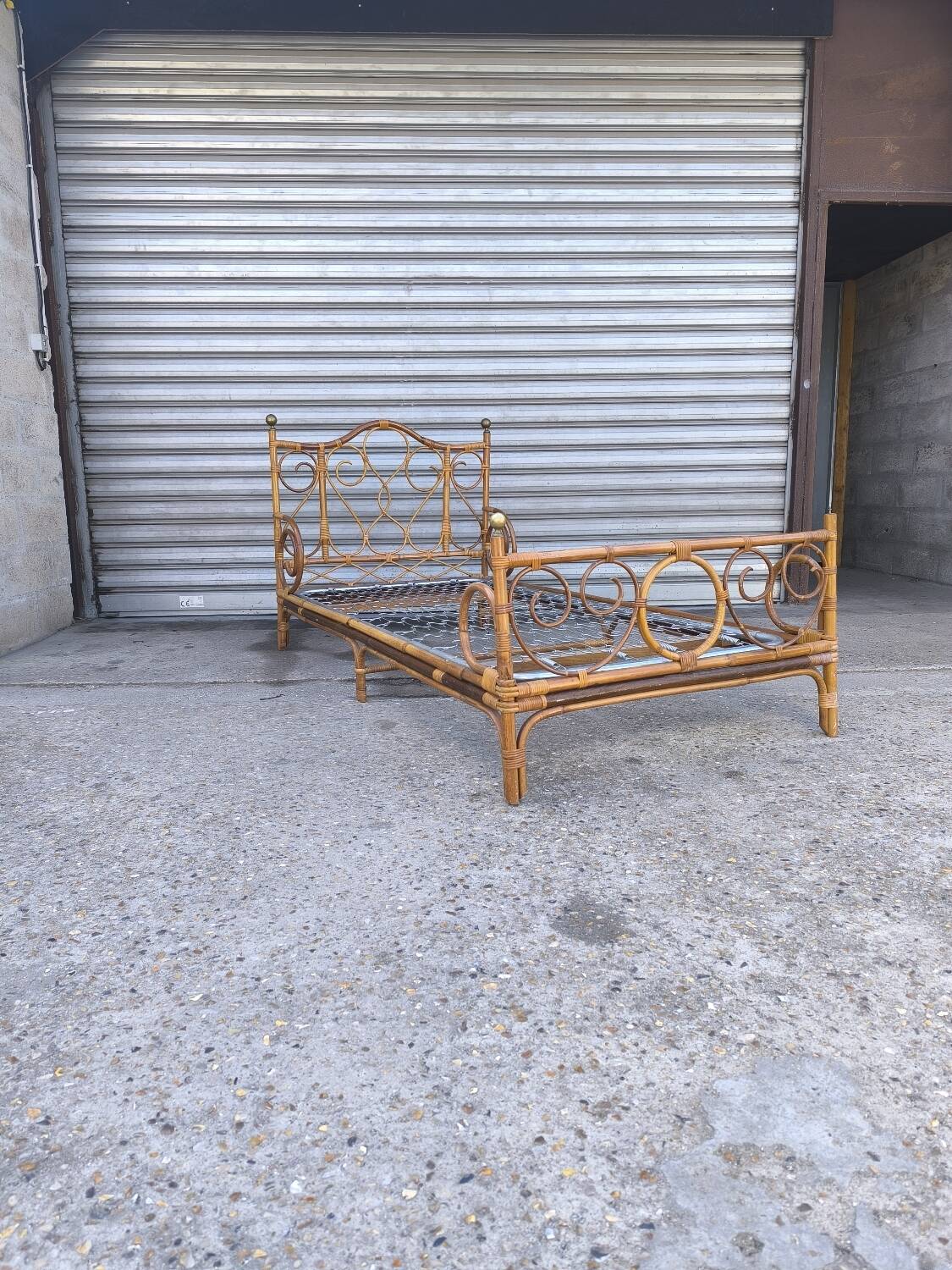 Rattan bed 1960