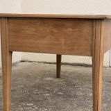 Solid desk in raw oak handles art deco shells