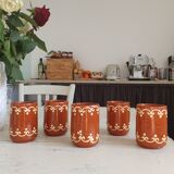 Decorated Cup pots Scandinavian style