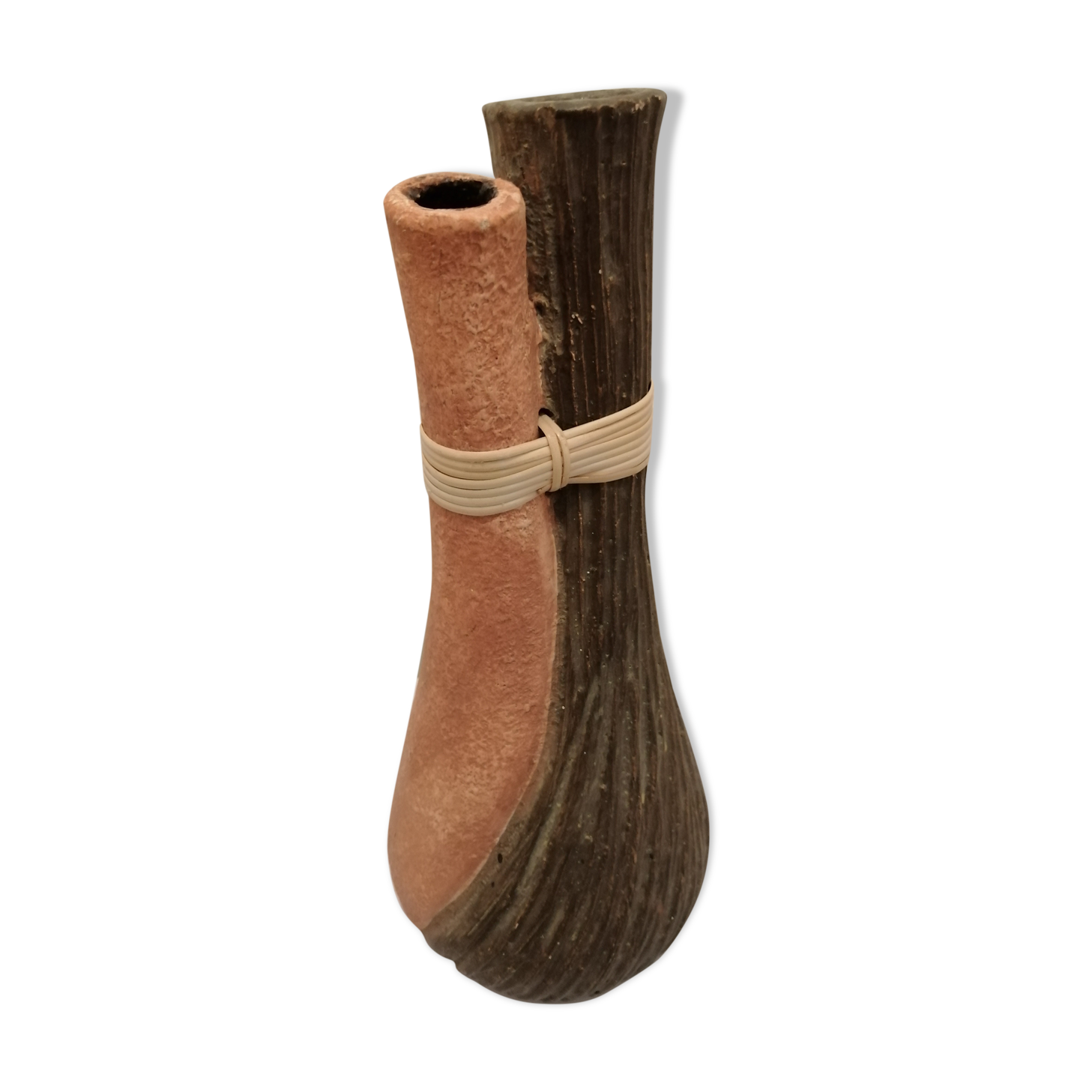 Vase medium double en ceramique 2 couleurs