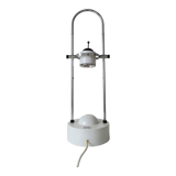 Adjustable desk lamp in chrome and metal, eighties