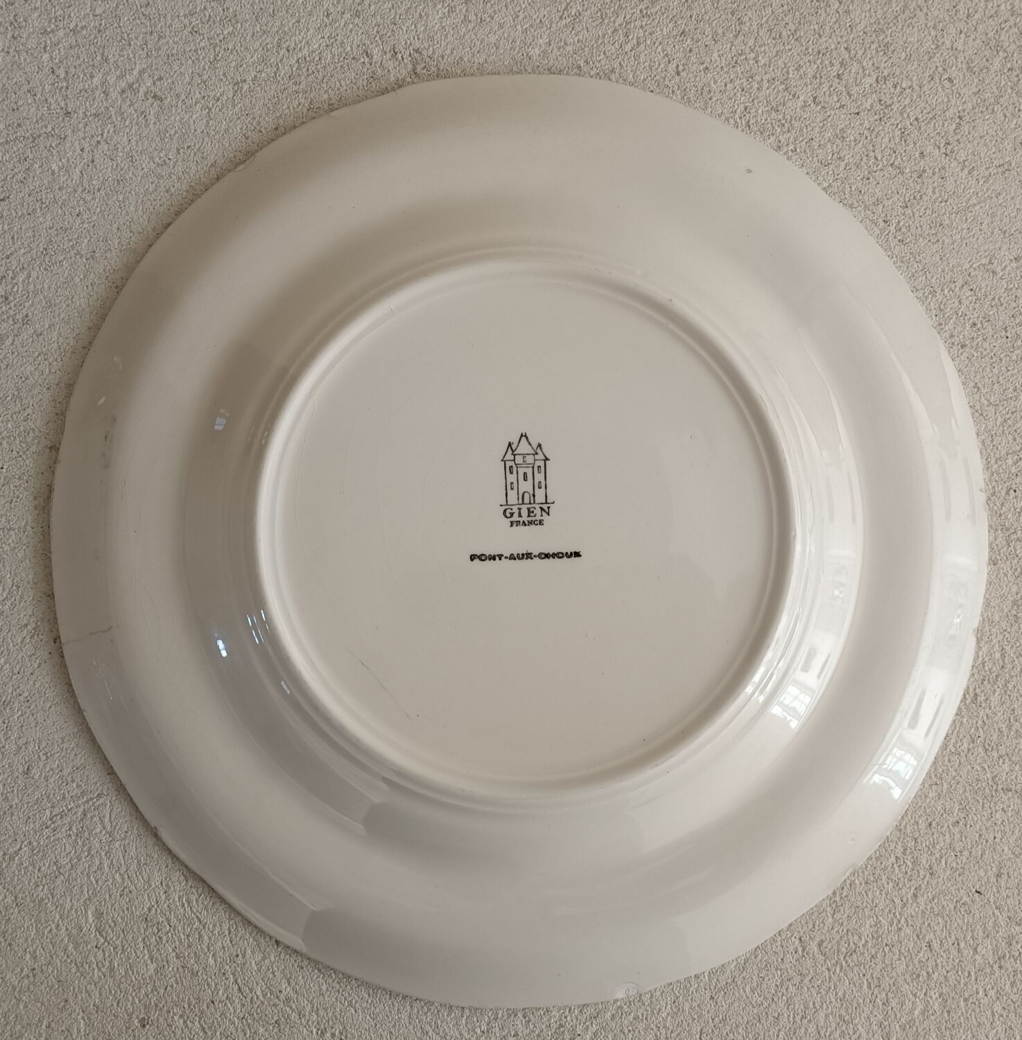 3 plates Gien Pont aux choux