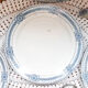 Lot of 4 blue plates "carina" U&C Sarreguemines Terre de Fer