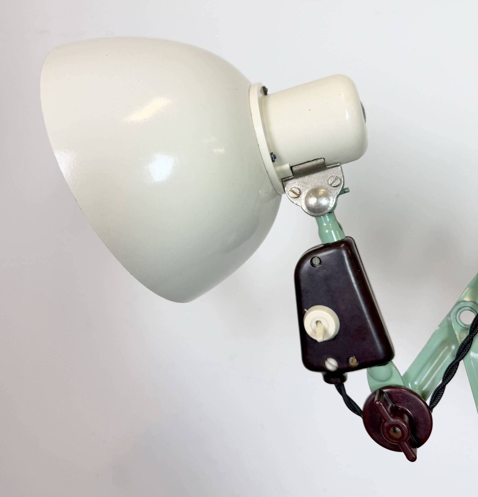 Industrial East German Scissor Lamp from VEB Zweckleuchtenbau Dresden, 1950