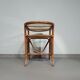 Rattan / bamboo balcony side table / chairs set 1970s