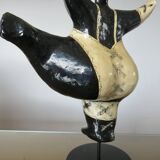 Sculpture "DEESSE" in the style of Niki de Saint Phalle, papier-mâché 1990