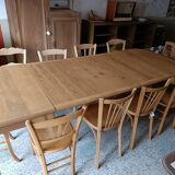 Renovated Art Deco table with 3 extensions.