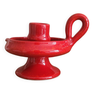 Ceramic candle holder 12 red