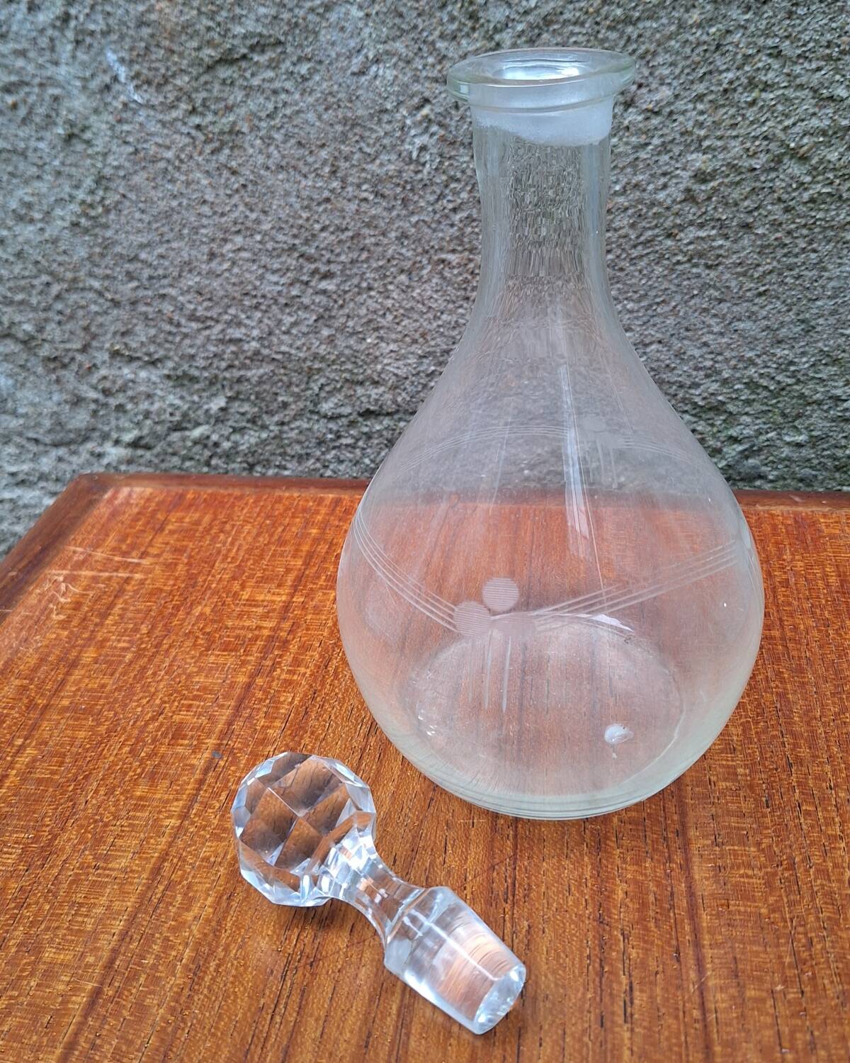 1950s glass carafe