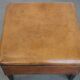 Pouf carré en cuir de mouton