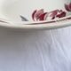 Antique shallow dish Badonviller tulip decoration