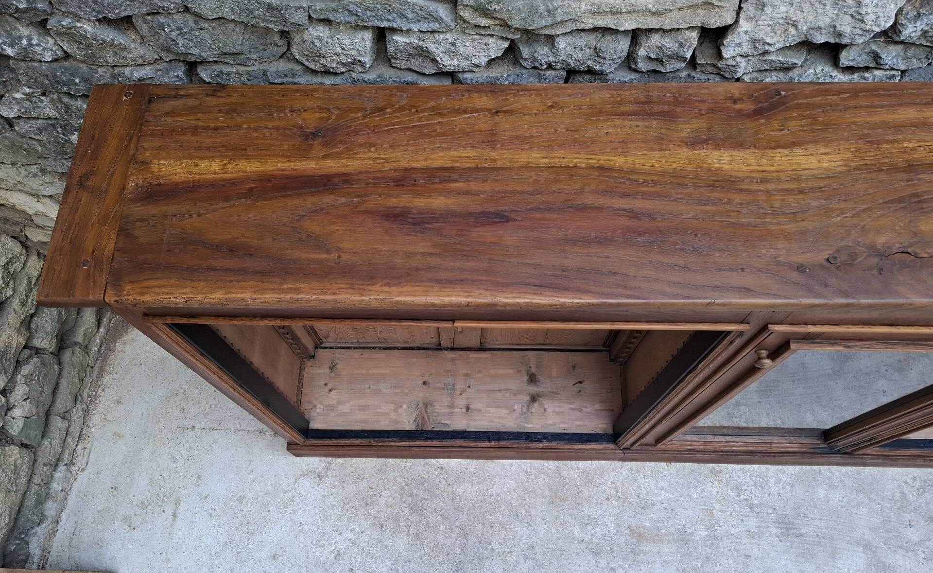 Oak display cabinet 237 cm