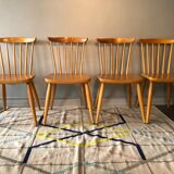 Suite of 4 vintage chairs