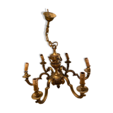 Bronze ceiling lamp with 6 branches