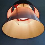 Lot de 3 suspensions scandinaves en aluminium, J. Hammerborg,  1960