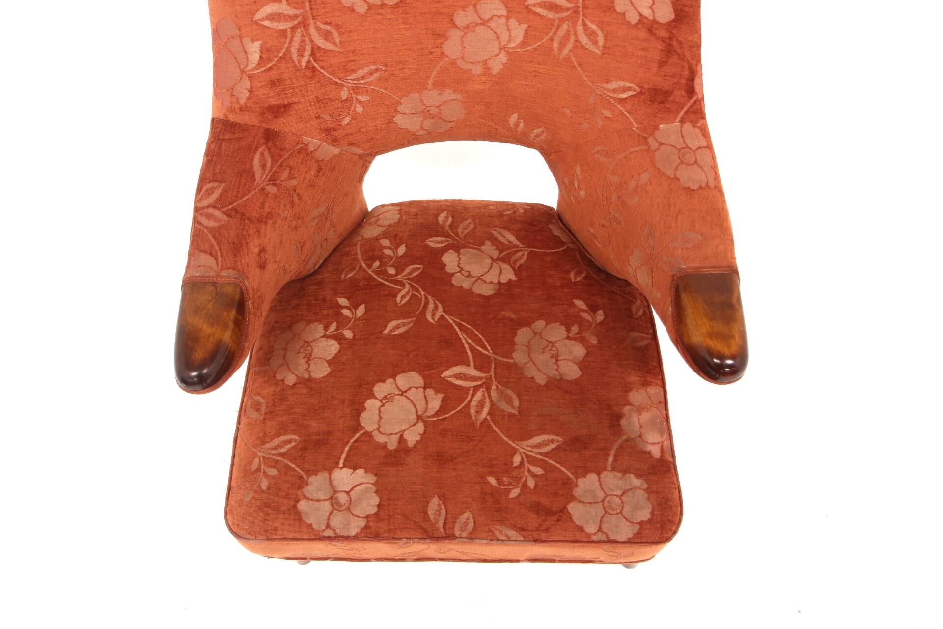 Fauteuil scandinave en tissu, Suède, 1940