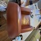 Cognac leather club armchair