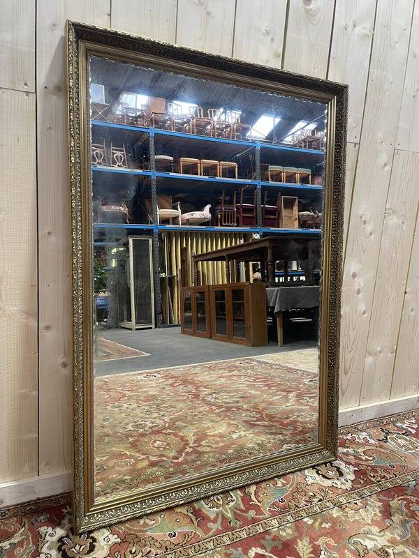 Miroir en bois doré de style Empire