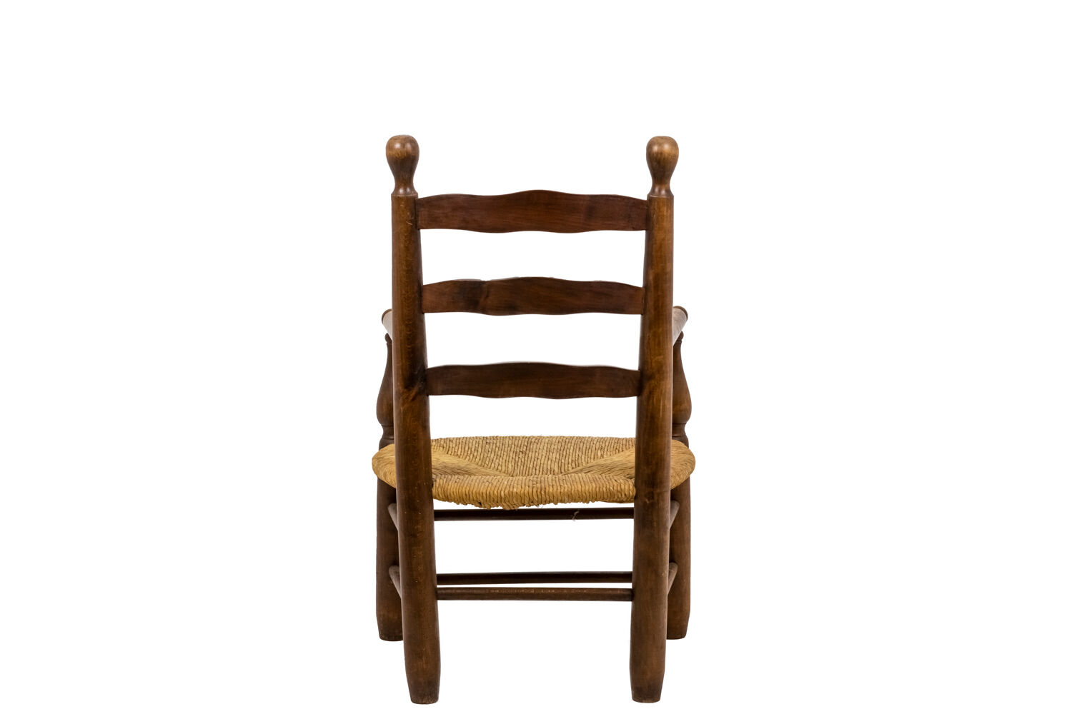 Pair of mulched armchairs made of natural beech, 1950s