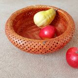 corbeille en bambou tressé