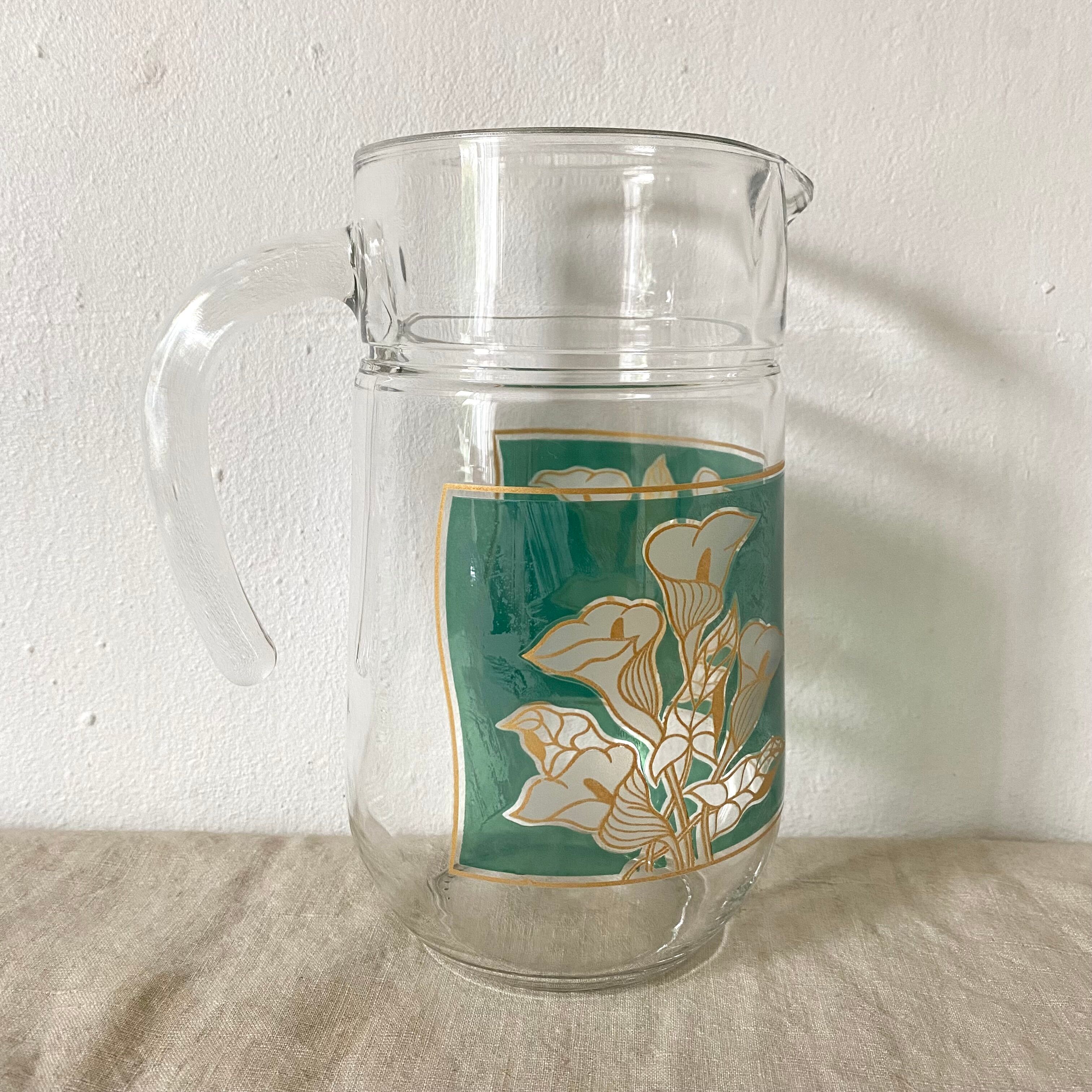 Vintage glass pitcher