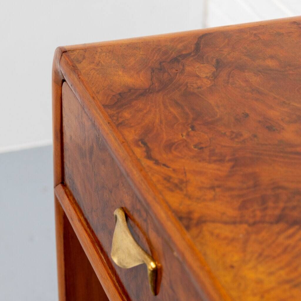 Italian Art Deco burl desk 1930s
