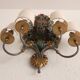 XL Large 2 Light polychrome vintage Ciani Firenze wall lamp, Italy 1970s