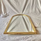 Deknudt vintage arch mirror in gilded wood - height: 79 cm