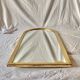 Deknudt vintage arch mirror in gilded wood - height: 79 cm