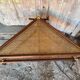 Table Basse Triangulaire Bambou Rotin + Plateaux Cannées Modèle Unique