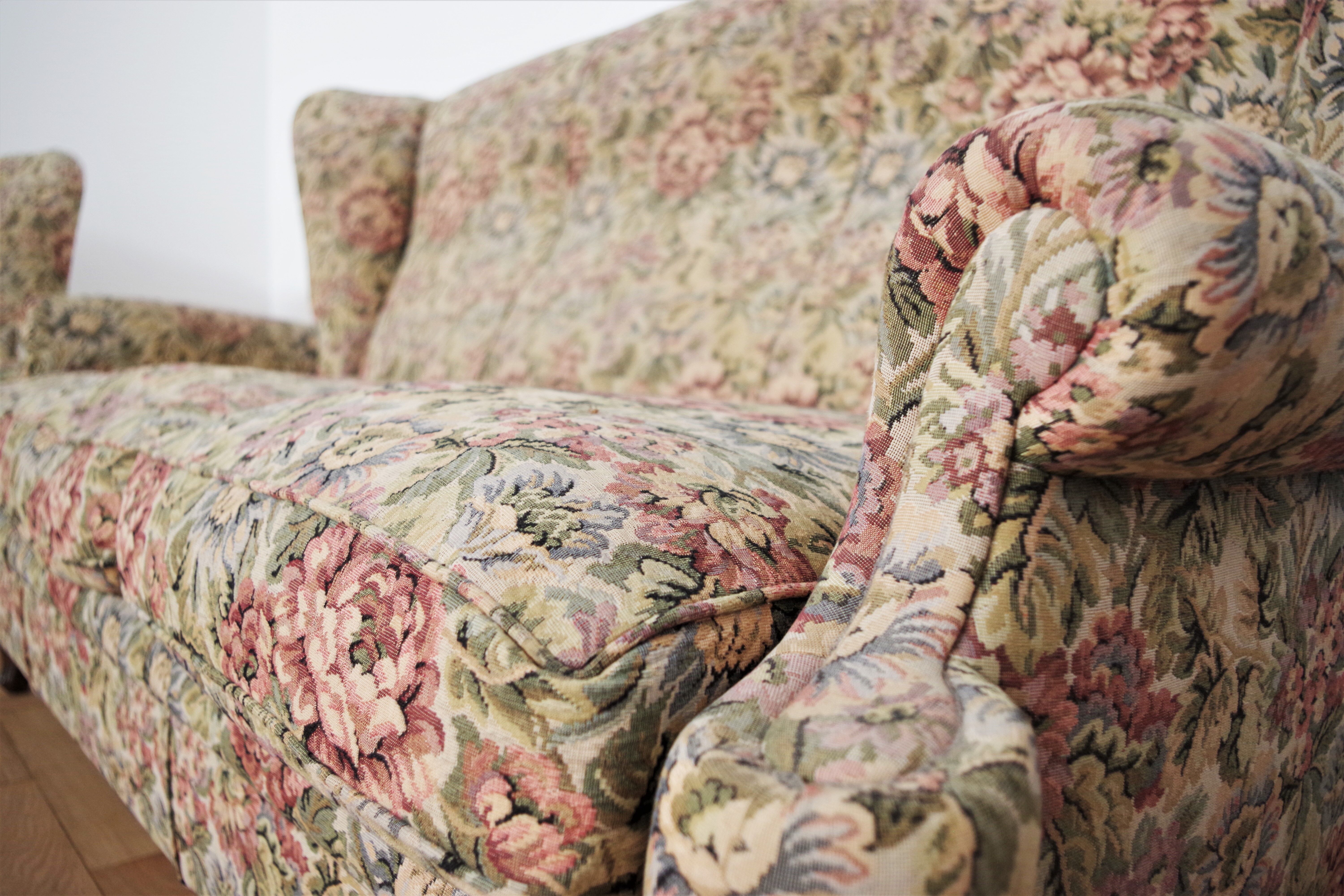 Baroque armchairs and sofa, 1950s, set of 3