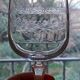 Crystal footed glasses from Arques, Matignon model.