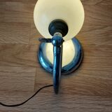 Art Deco chrome ball lamp.