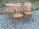Set de 4 chaises et 1 fauteuil style montagne en chêne