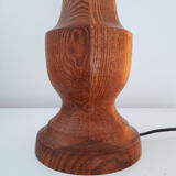 Pied de lampe ancien en bois tourné
